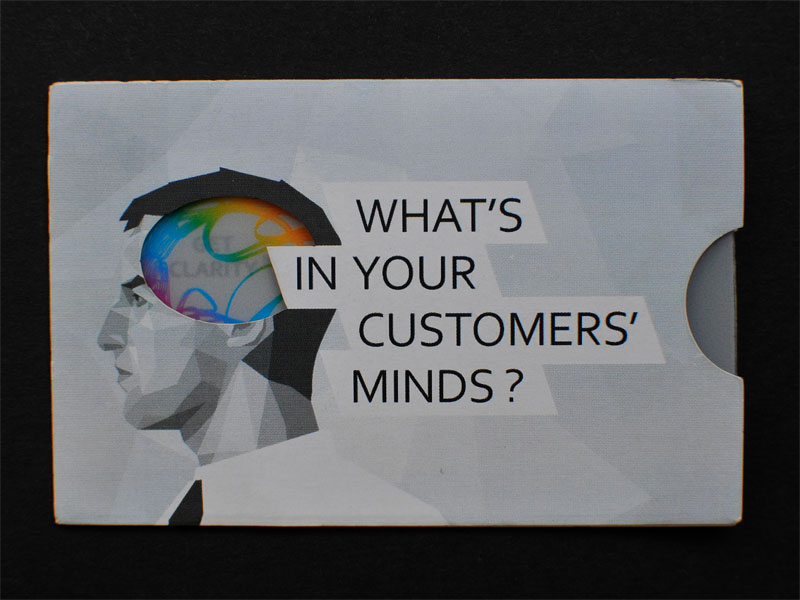 Illustration of our post "Design Thinking helped us imagine creative business cards"