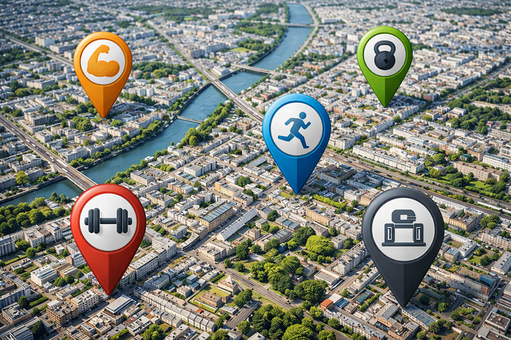 Illustration of our post "How to Conduct Market Research for a Gym? The Step-by-Step Guide"