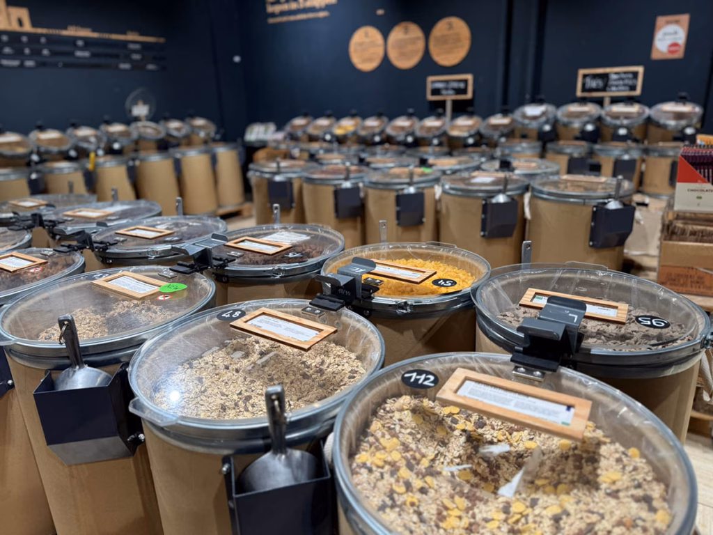bulk products in a Farm store