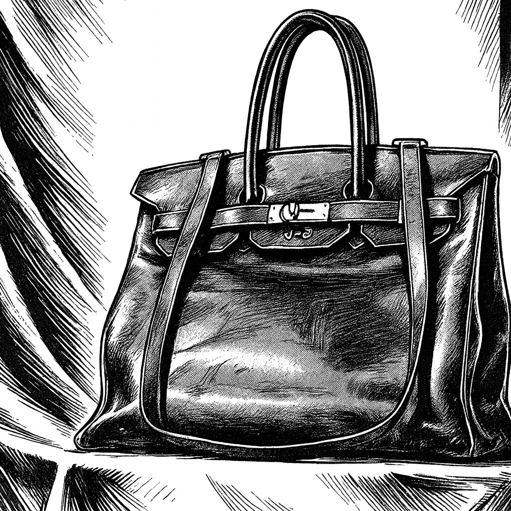 Illustration de notre publication "Pourquoi le sac Hermès Birkin s’est-il vendu 8,6m€ ?"