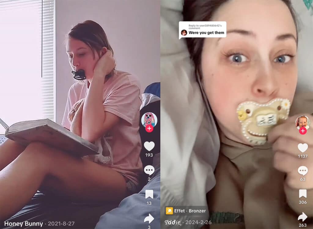 Illustration of our post "The adult pacifier: a new marketing opportunity?"